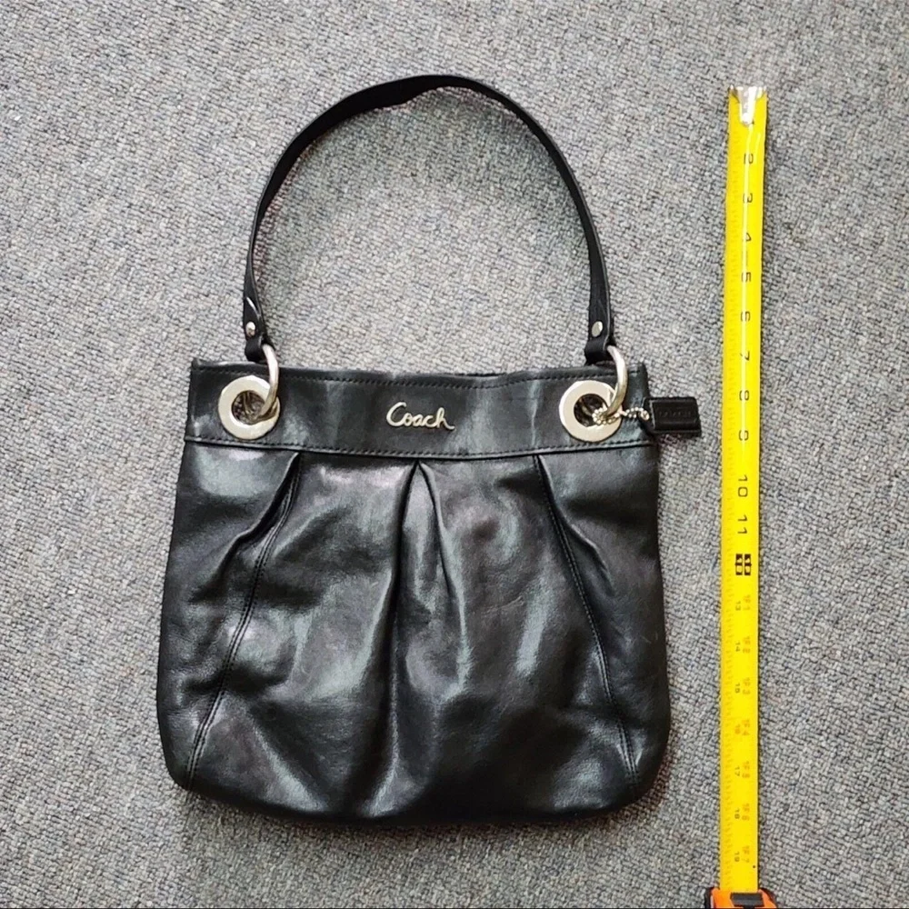 Coach Black Ashley Hippie Shoulder Bag with Crossbody Strap